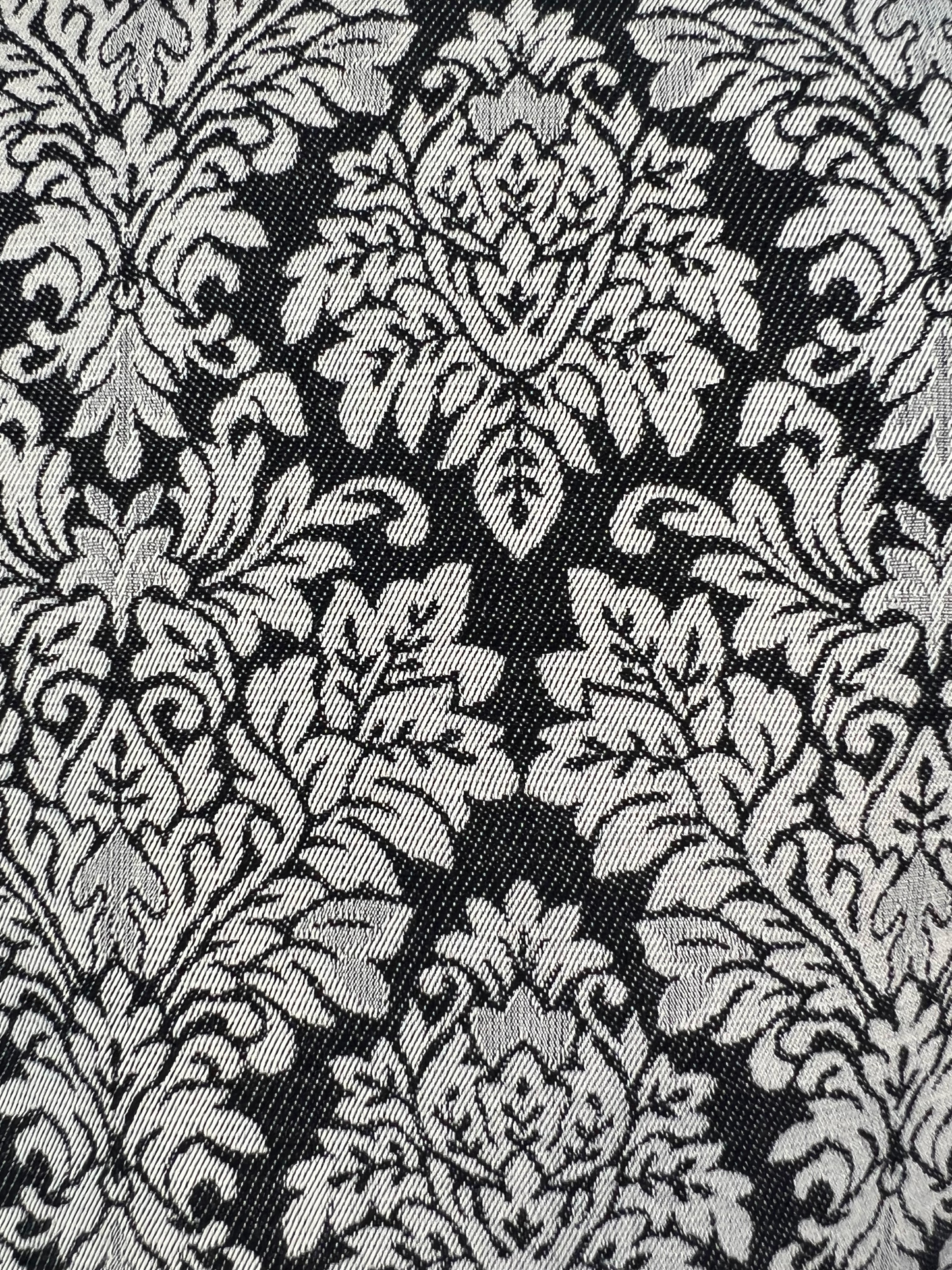 Jacquard black and white blazer